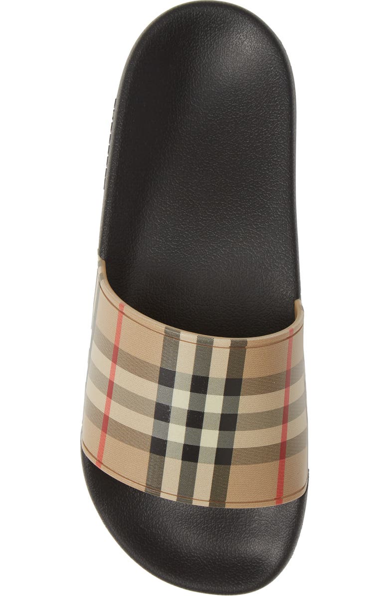 Burberry Furley Vintage Check Slide Sandal, Alternate, color,