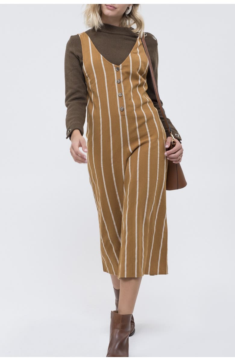 Blu Pepper Wide Leg Stripe Jumpsuit, Alternate, color, 