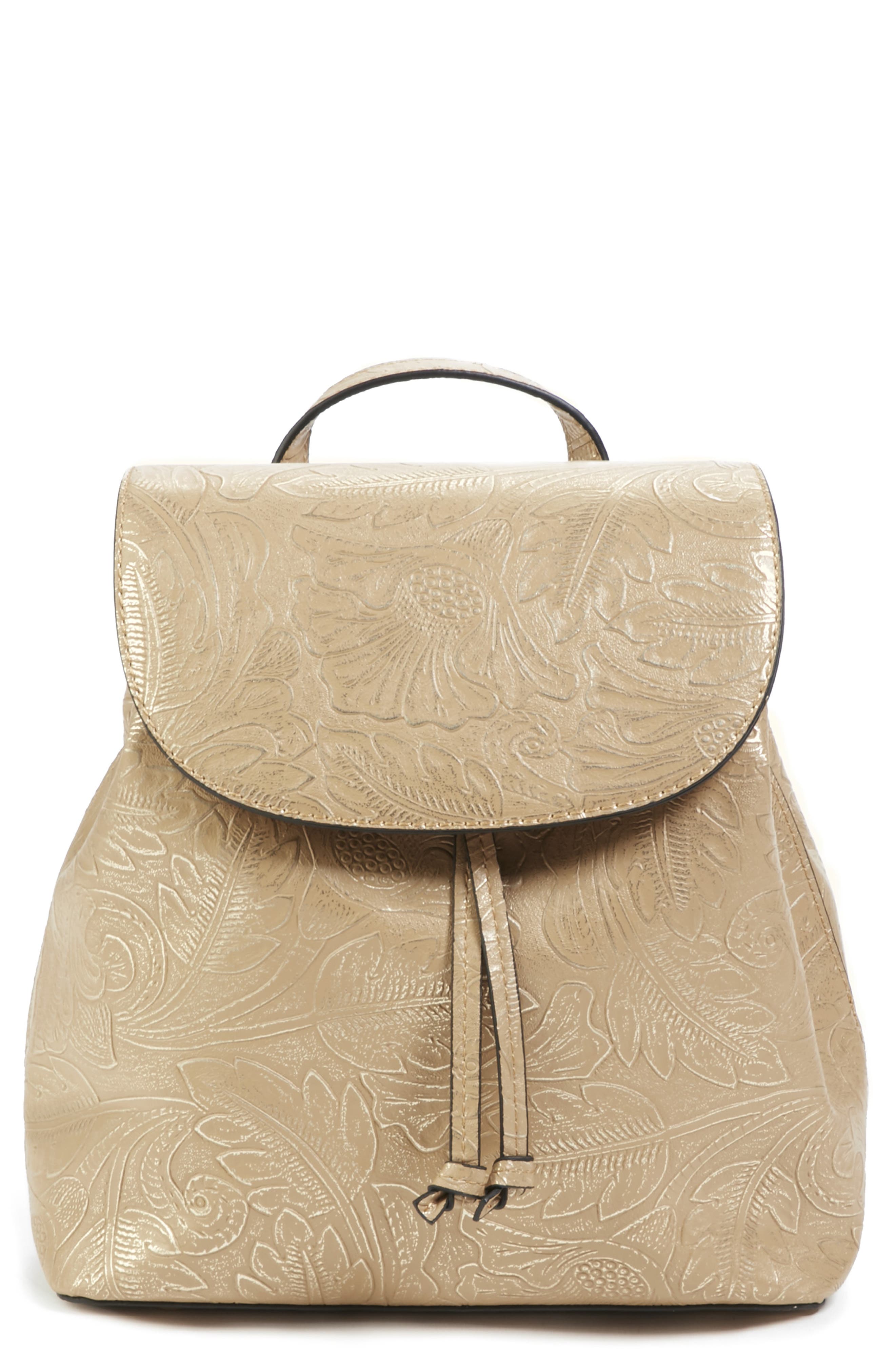 Sole Society Hawna Faux Leather Backpack, Main, color, 