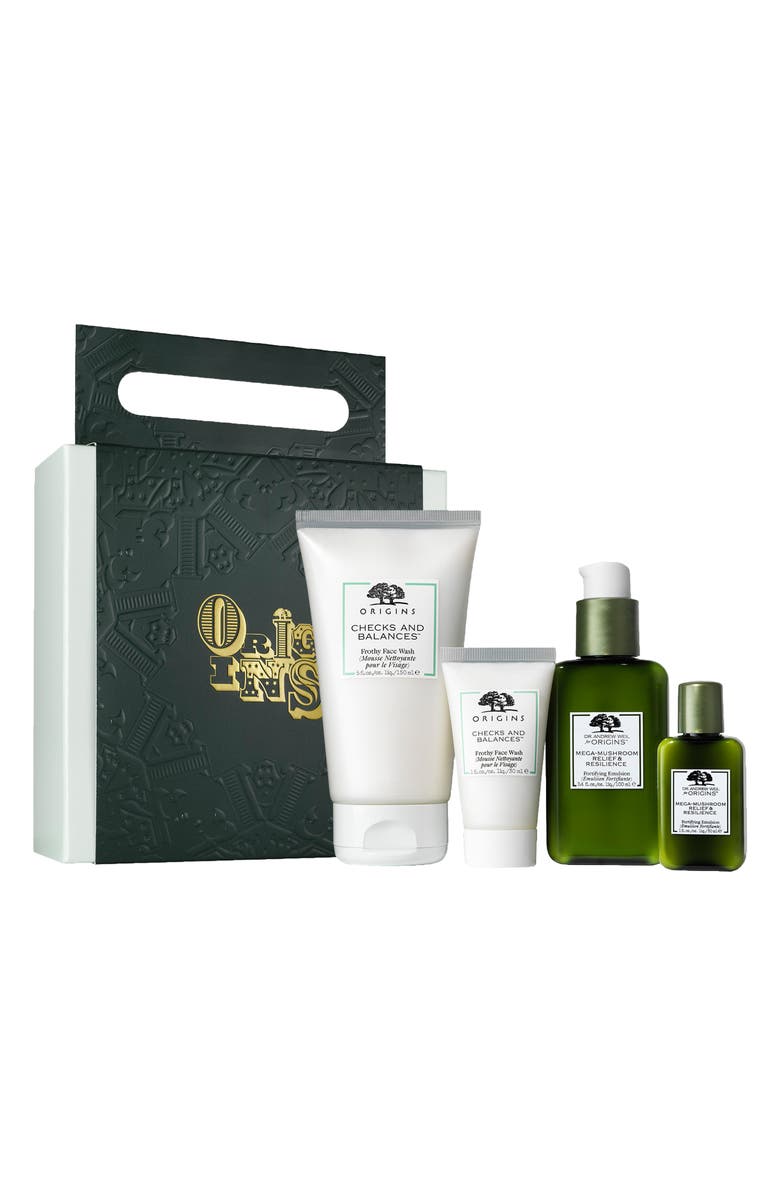 Origins Double the Fun Home & Away Cleanser & Moisturizer Set USD $82 Value, Main, color, 