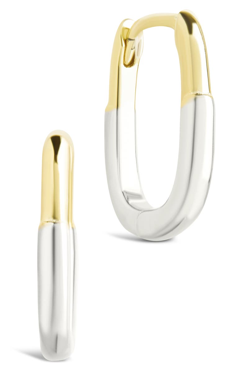 Sterling Forever Ainsleigh Micro Hoop Earrings, Main, color, Gold