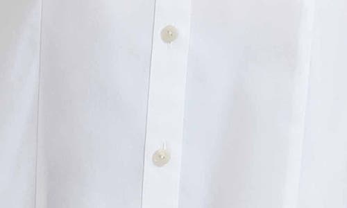 Foxcroft June Stretch Cotton Blend Button-up Shirt In White