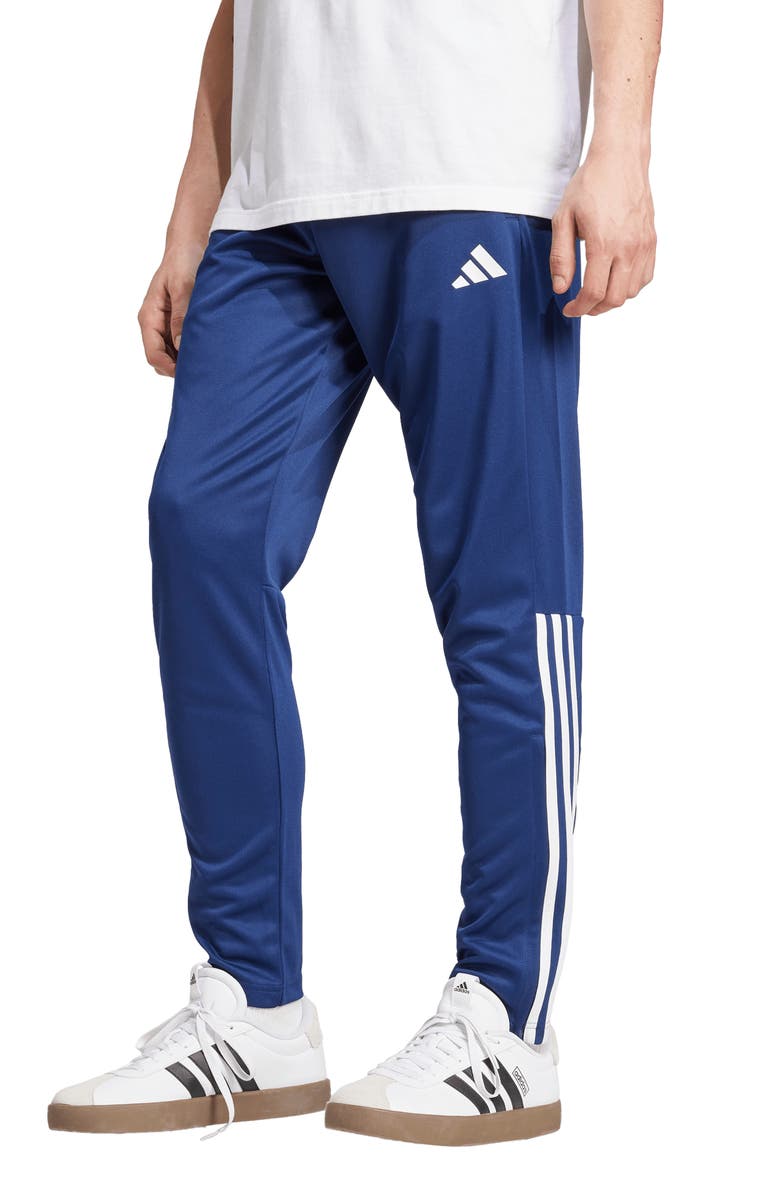 adidas Sereno 3-Stripes AEROREADY Slim Pants, Main, color, Dkblue/Whi