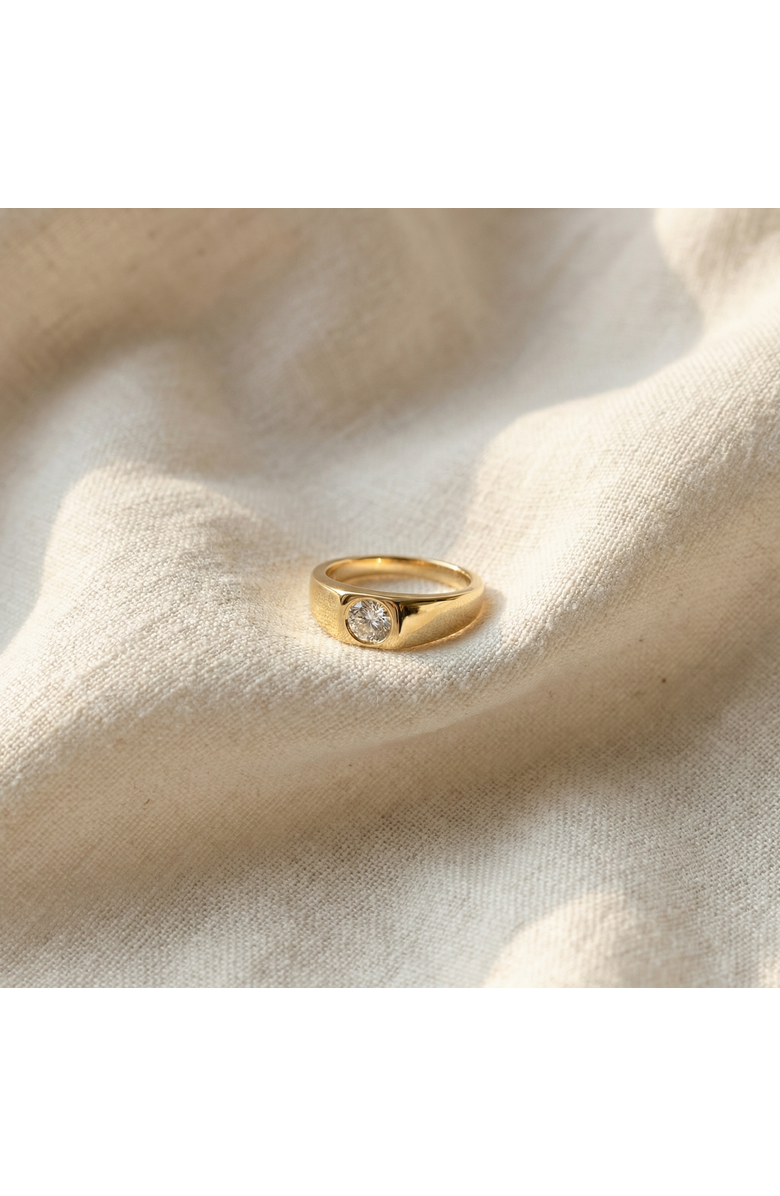 Bliss Diamond 1Ct Men's Diamond Ring Gold Lab Grown, Alternate, color, 10K Yellow Gold