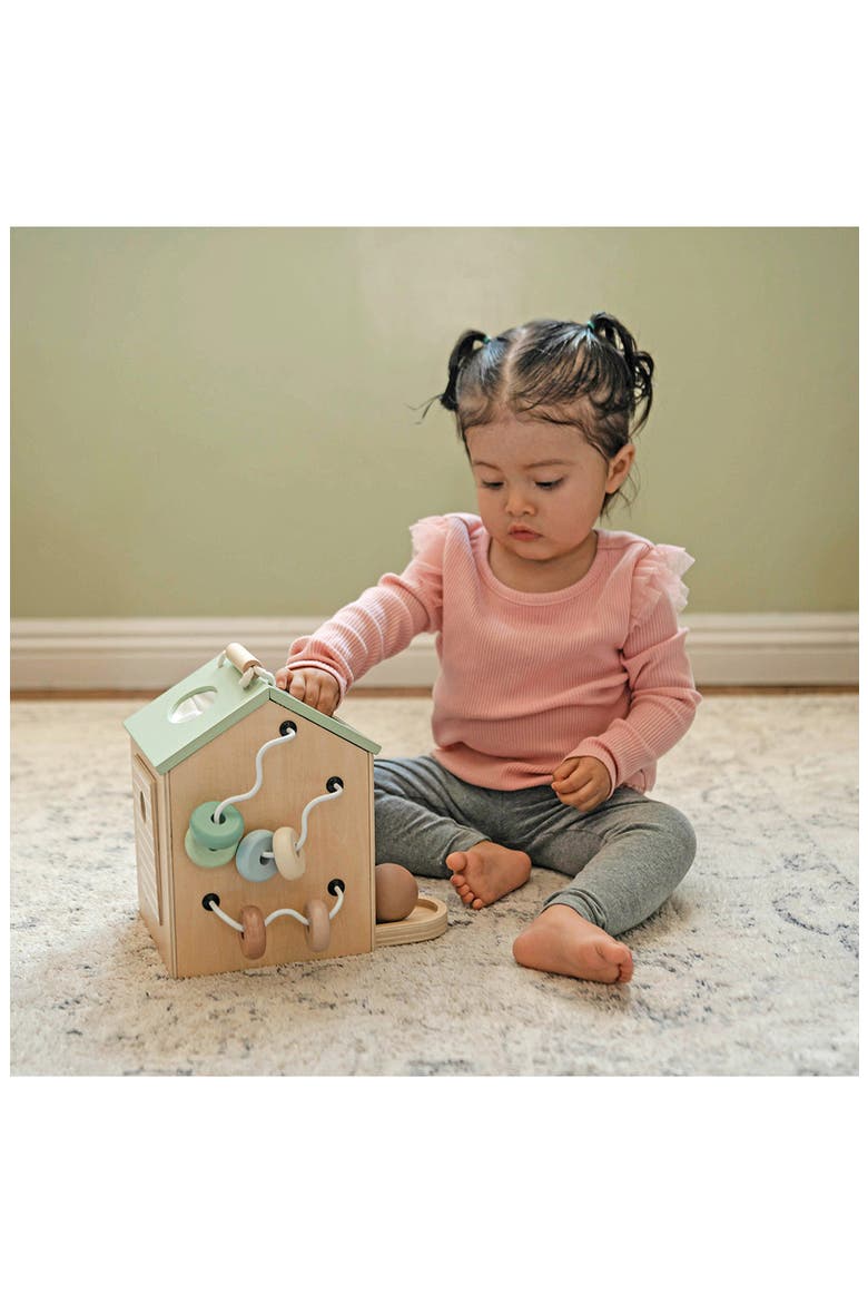 Kids' Tiny Activity House, Alternate, color, NATURAL WOOD