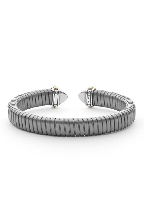 Lagos Pointed Dome Cuff Bracelet In Two-tone