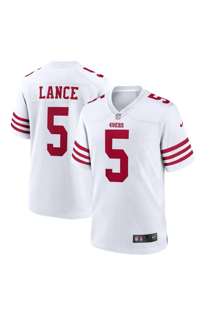 Nike Men's Nike Trey Lance White San Francisco 49ers Player Game Jersey, Main, color, 