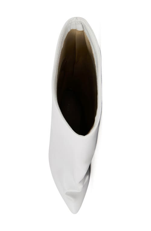 Azalea Wang Couture Crazy Pointy Toe Knee High Boot In Brown