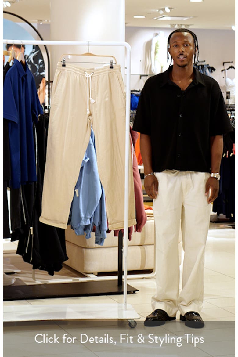 Saturday Stretch Cotton Drawstring Beach Pants video