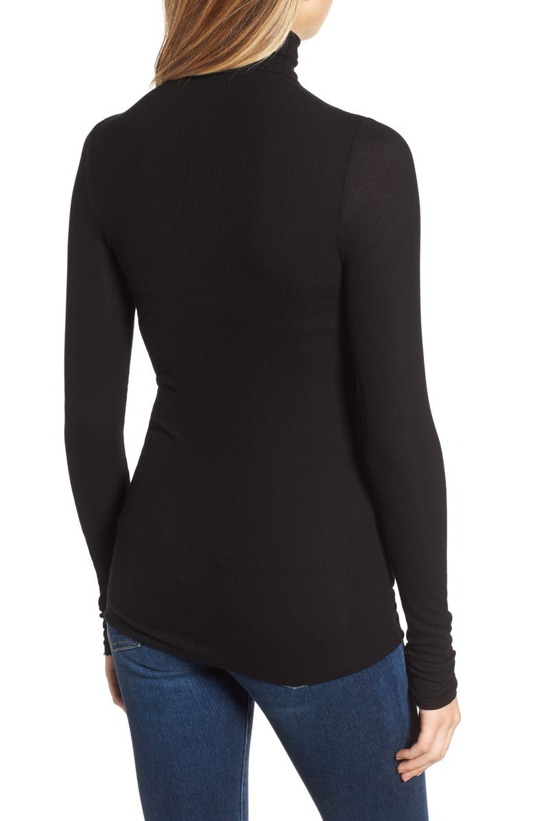 AG Chels Ribbed Turtleneck Sweater, Alternate, color, 
