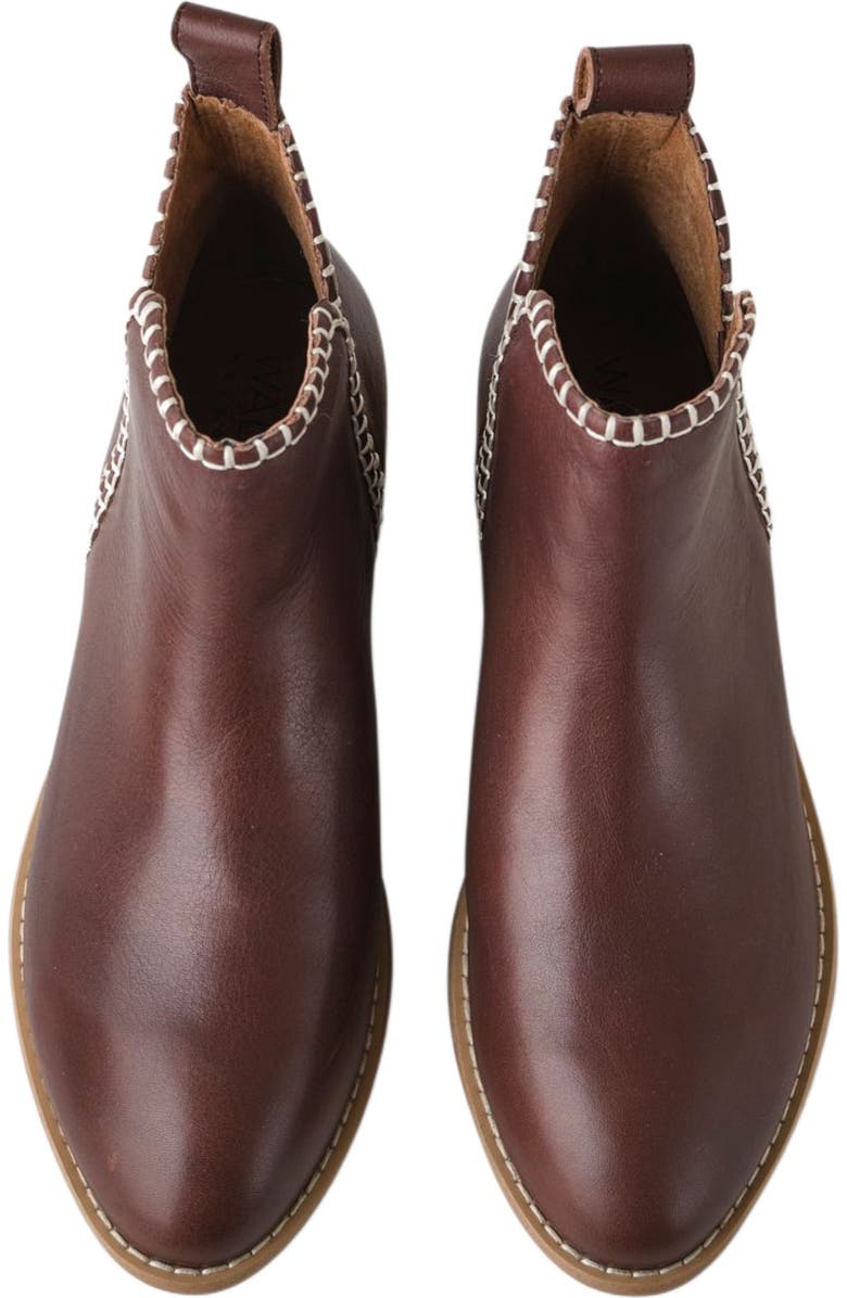 Walnut Melbourne Douglas Stitch Leather Boot, Alternate, color,