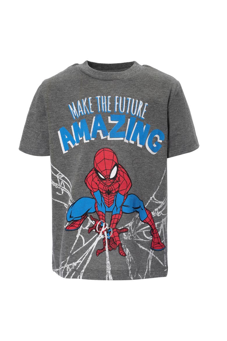 Avengers 2-Piece T-Shirt Set, Alternate, color, Spider Man Grey Red
