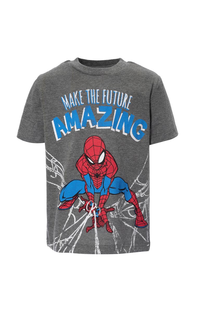 Marvel Spider-Man 2-Piece T-Shirt Set, Alternate, color, Spider Man Grey Red