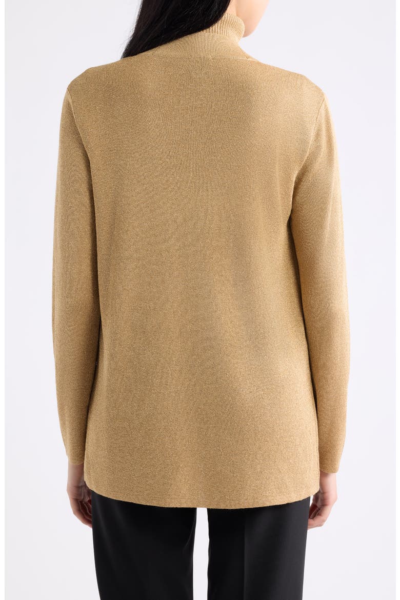 Malibu Metallic Cardigan, Alternate, color, LIGHT GOLD