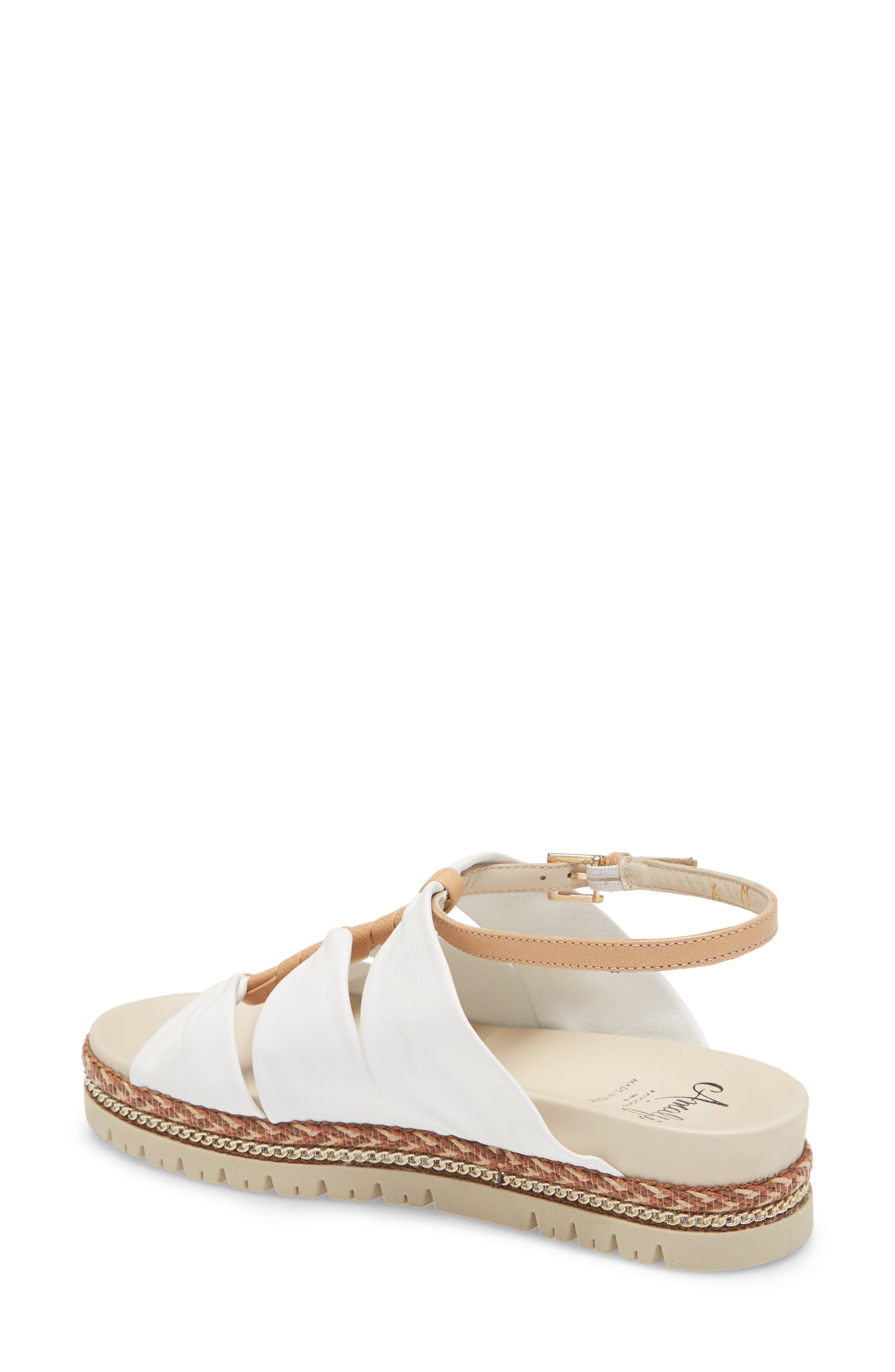 Amalfi by Rangoni Brent Sandal, Alternate, color, White Parmasoft