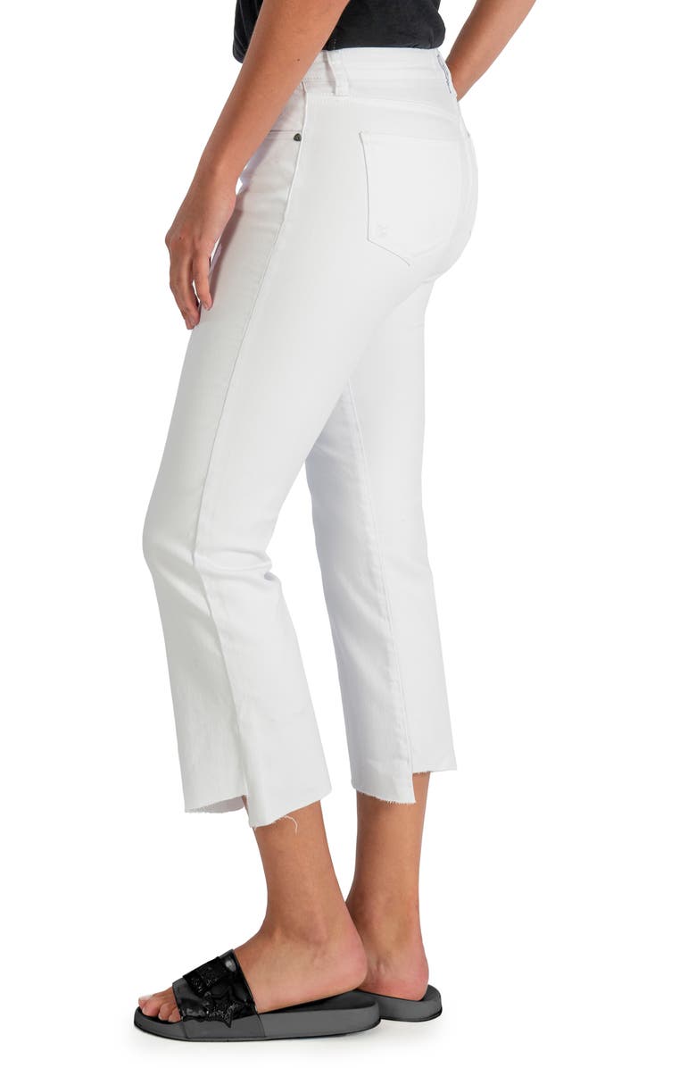 KUT from the Kloth Kelsey High Waist Raw Hem Ankle Flare Jeans, Alternate, color,