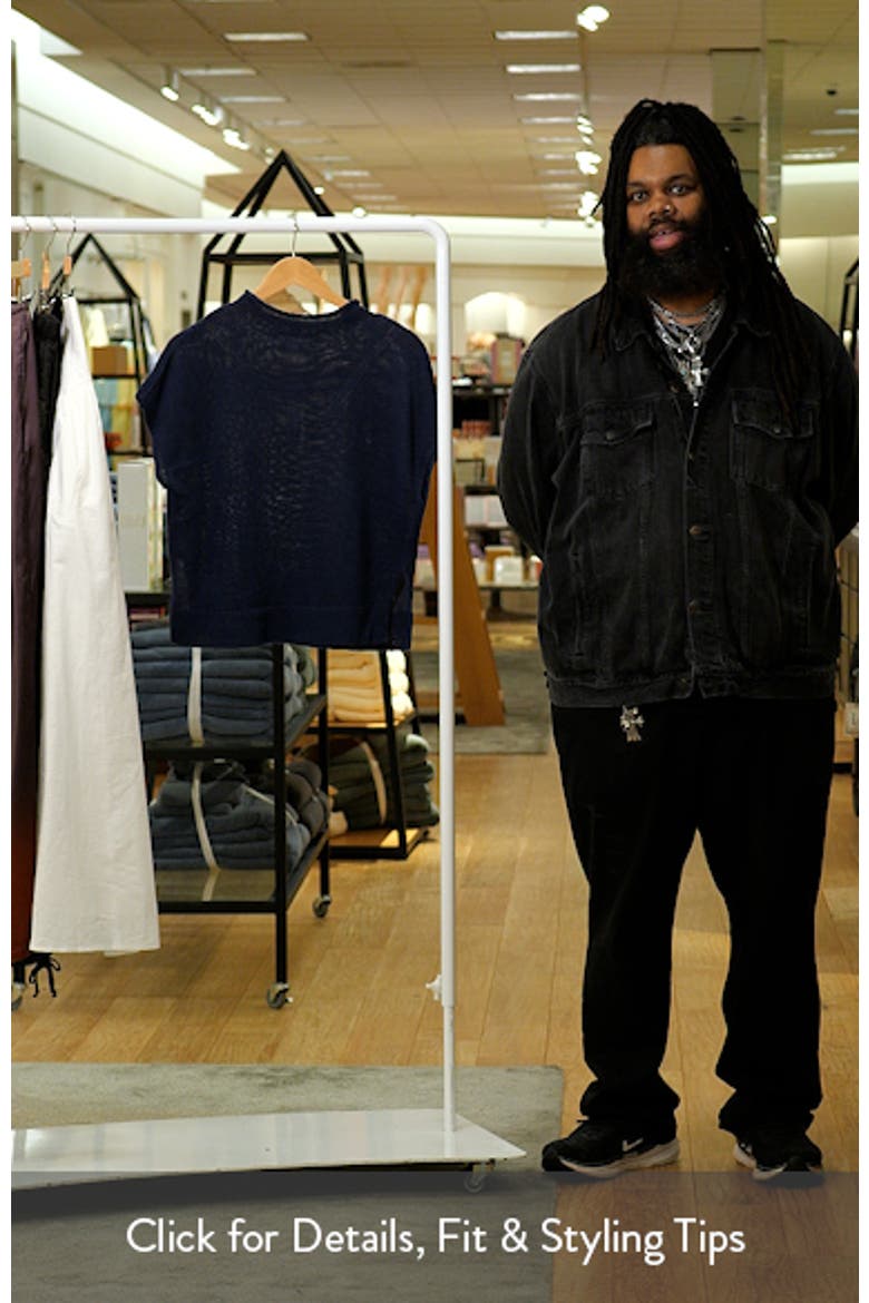 The Stevie Short Sleeve Linen Sweater video