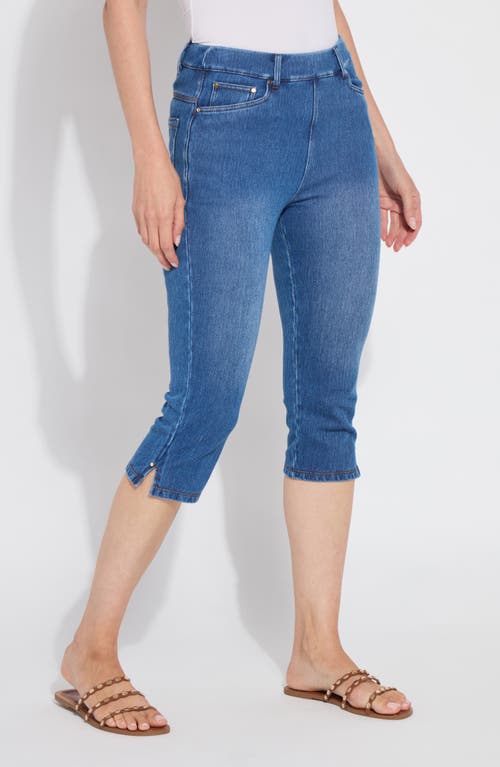 Lysse Granada High Waist Capri Jeans in Mid Wash at Nordstrom, Size X-Large