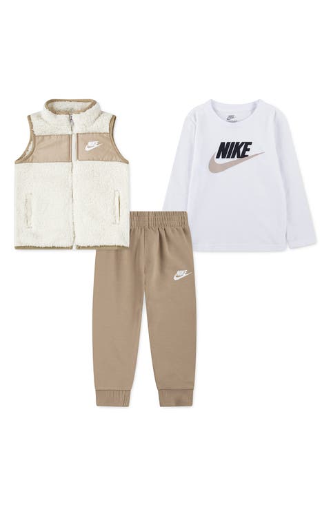 Kids' Sportswear Club T-Shirt, Joggers & Vest Set (Toddler)