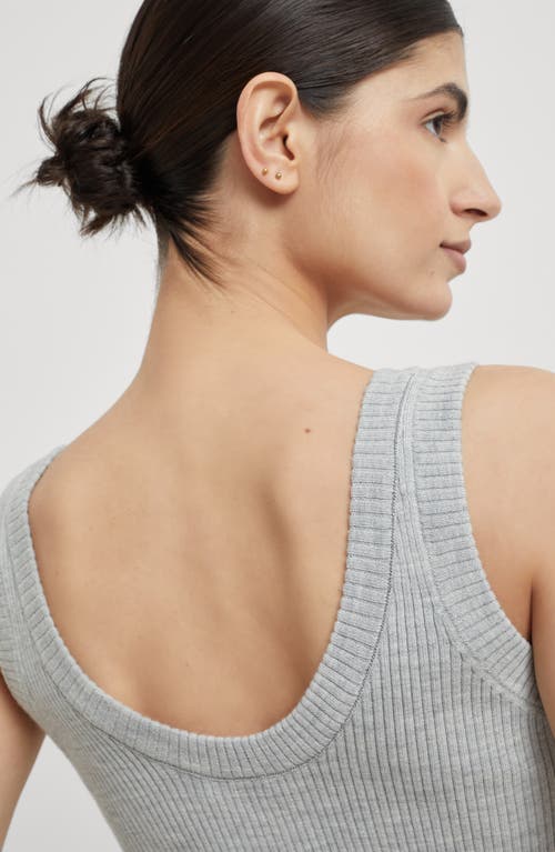 Shop Brunello Cucinelli Knit Top In Grey