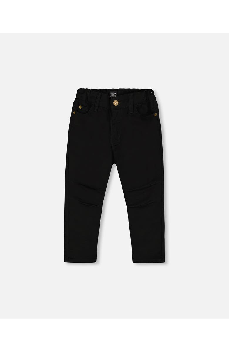 Deux par Deux Little Boy's Stretch Twill Pants Black, Main, color,