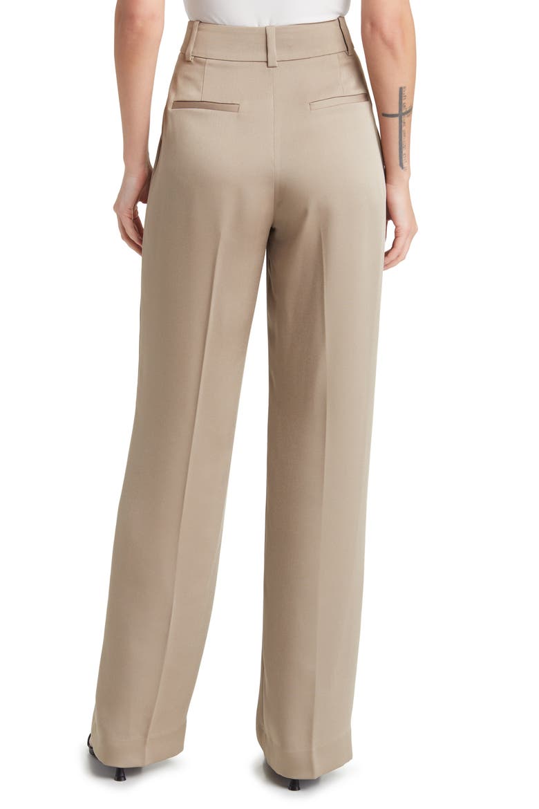 The Favorite Pant Pleated Wide Leg Pants, Alternate, color, BEIGE