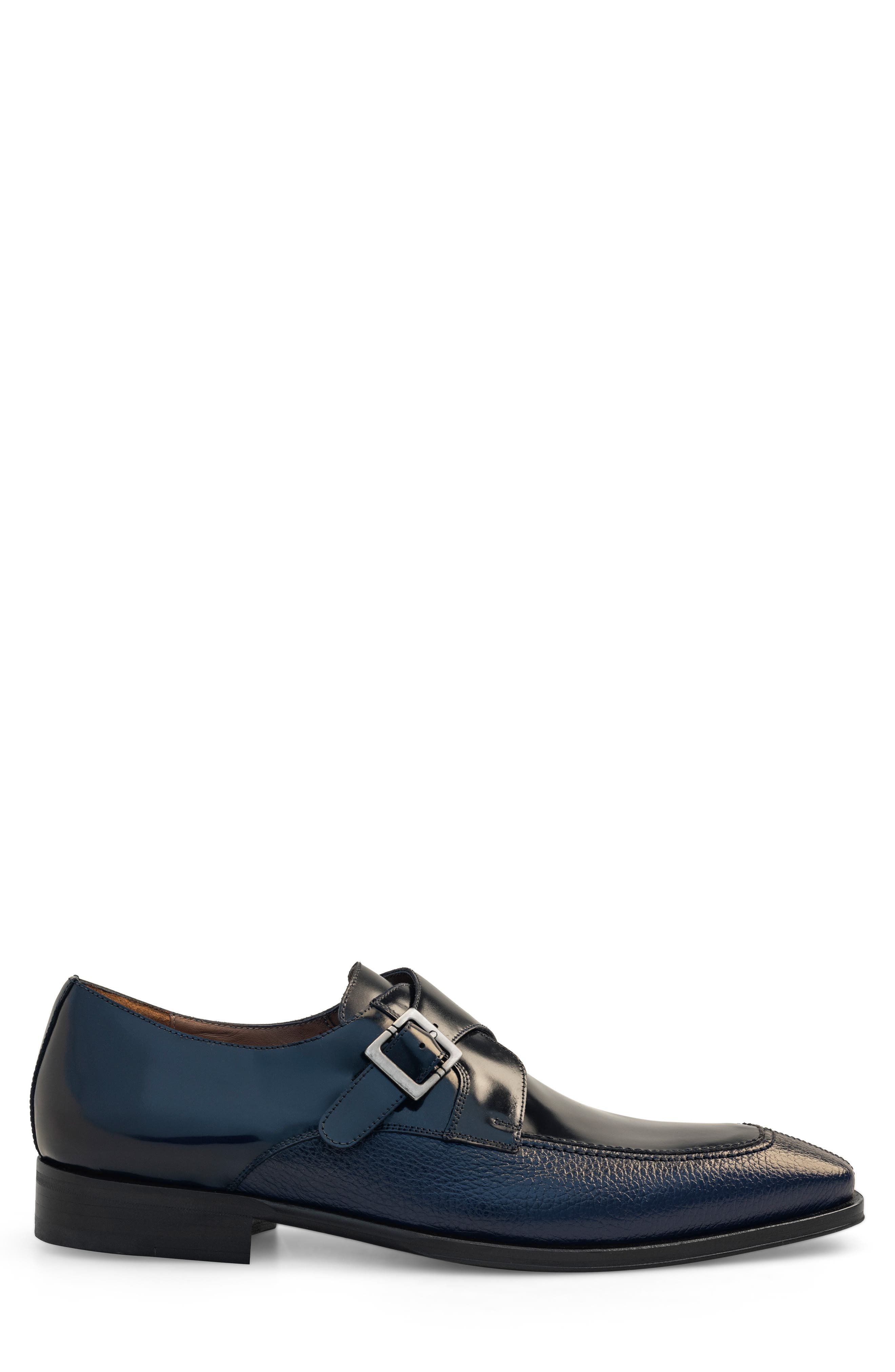 Mezlan Monk Shoe, Alternate, color, Blue