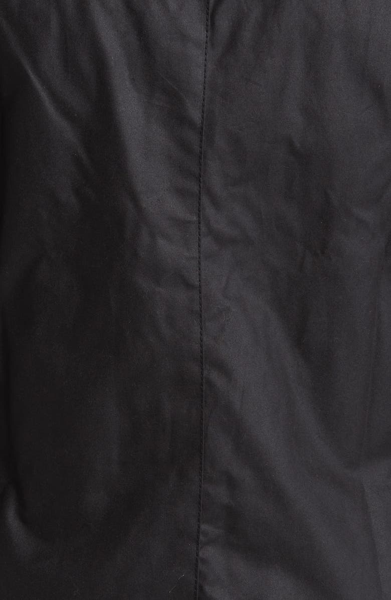 Barbour Ashby Waxed Cotton Jacket, Alternate, color, Black/Classic