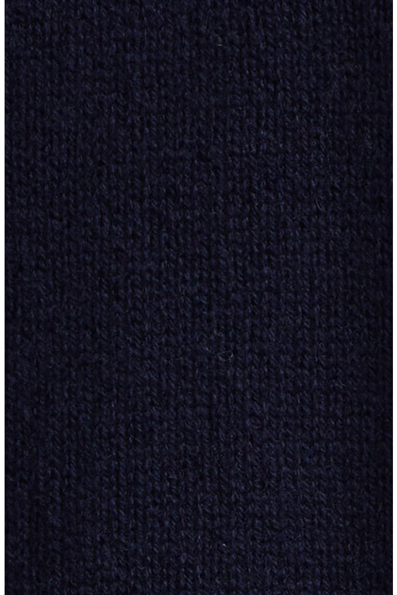 V-Neck Wool & Cashmere Sweater, Alternate, color, DARK NAVY