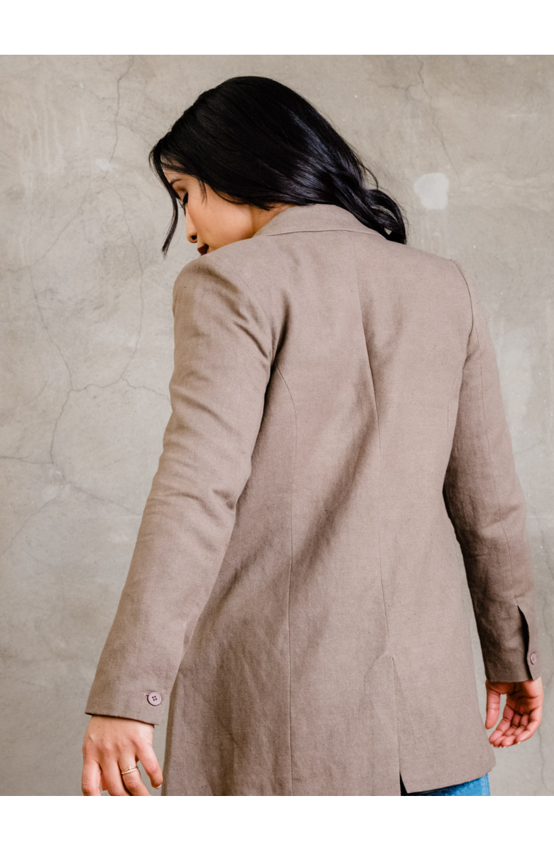 ABLE Heather Linen Blazer, Alternate, color, 