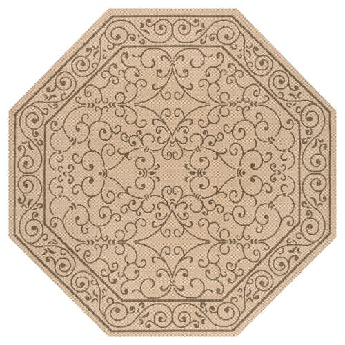 Jonathan Y Charleston Vintage Filigree Textured Weave Octagon Indoor/outdoor Area Rug In Gold