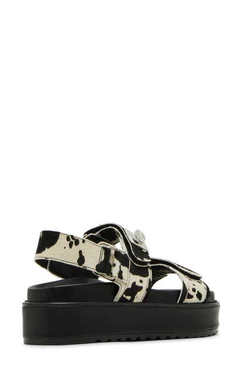Steve Madden Big Mona Genuine Calf Hair Platform Sandal