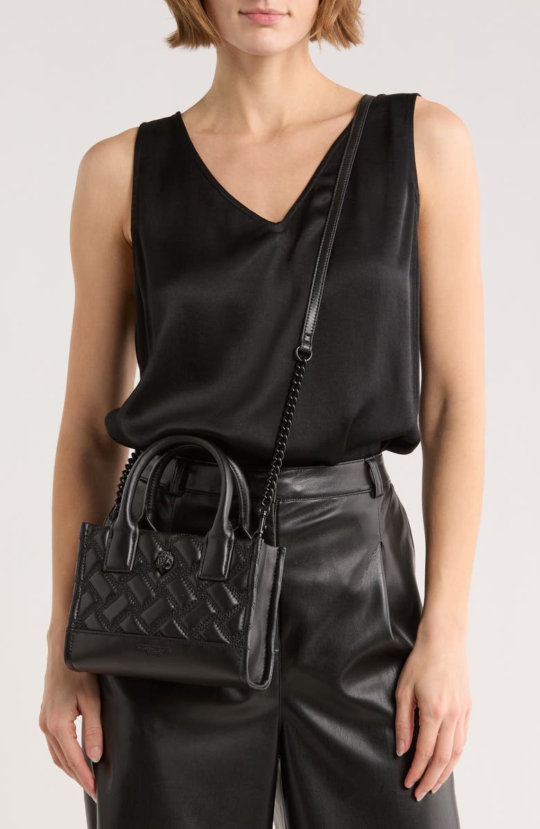 Kurt Geiger London XS Kensington Square Leather Tote Bag, Alternate, color,