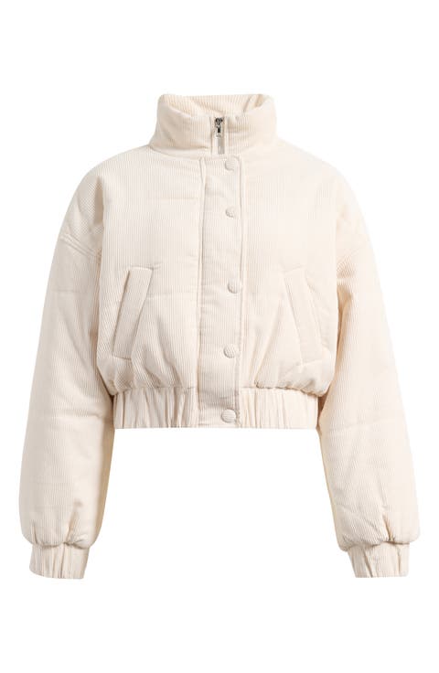 Cotton Crop Puffer Jacket