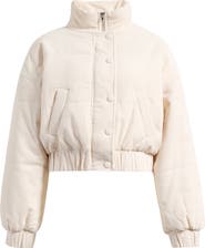 All in Favor Cotton Crop Puffer Jacket
