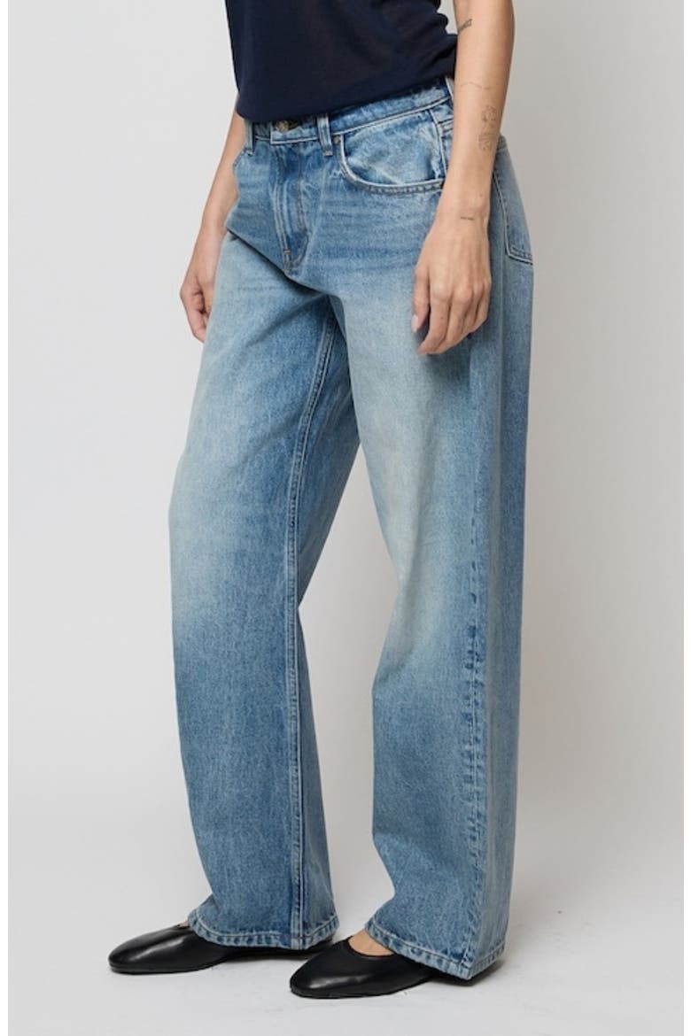 Shifter Bowed Wide Leg Jeans, Alternate, color, LUCA