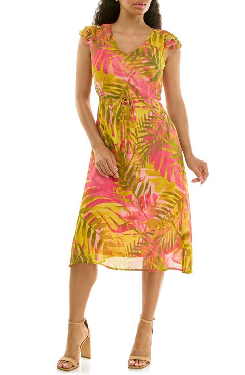 V-Neck Sleeveless Fit & Flare Dress