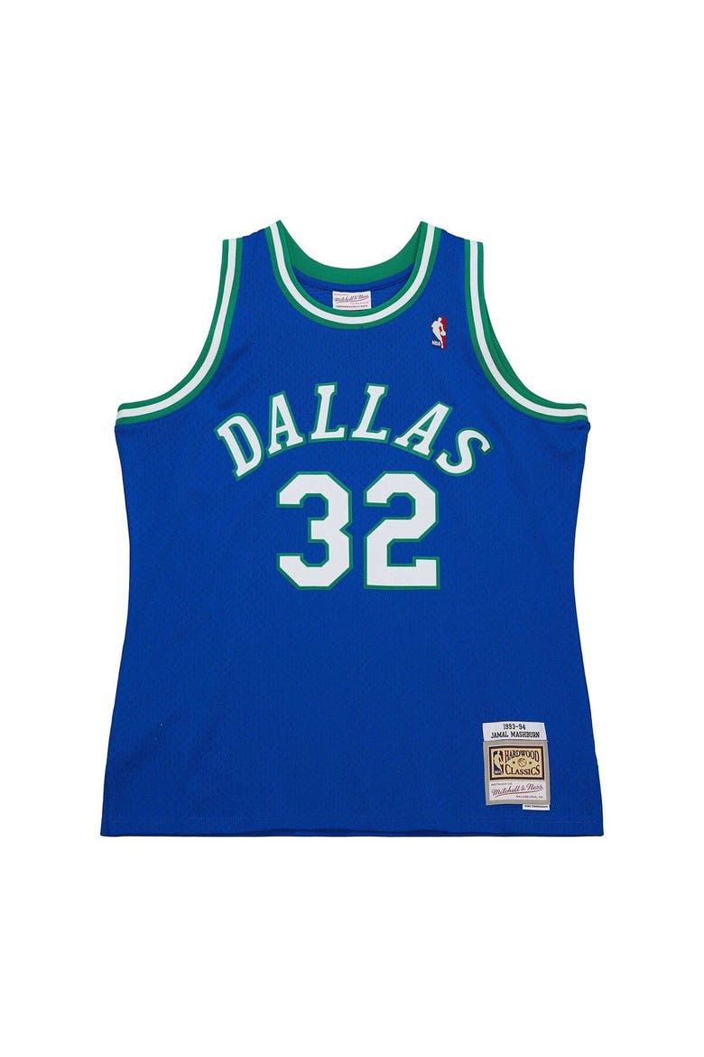 Men's Mitchell & Ness Jamal Mashburn Blue Dallas Mavericks 2001/02 Hardwood Classics Swingman Jersey, Alternate, color, Royal