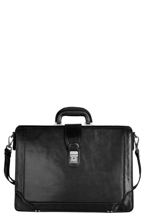 Luxurious Litigator Leather Briefcase