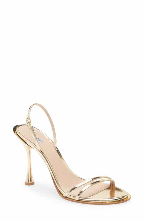 BETZÁBE Bianca Metallic Slingback Sandal