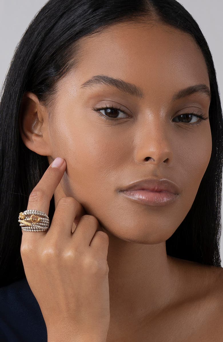 LAGOS 'Caviar Icon' Multi-Row Dome Ring, Alternate, color, 