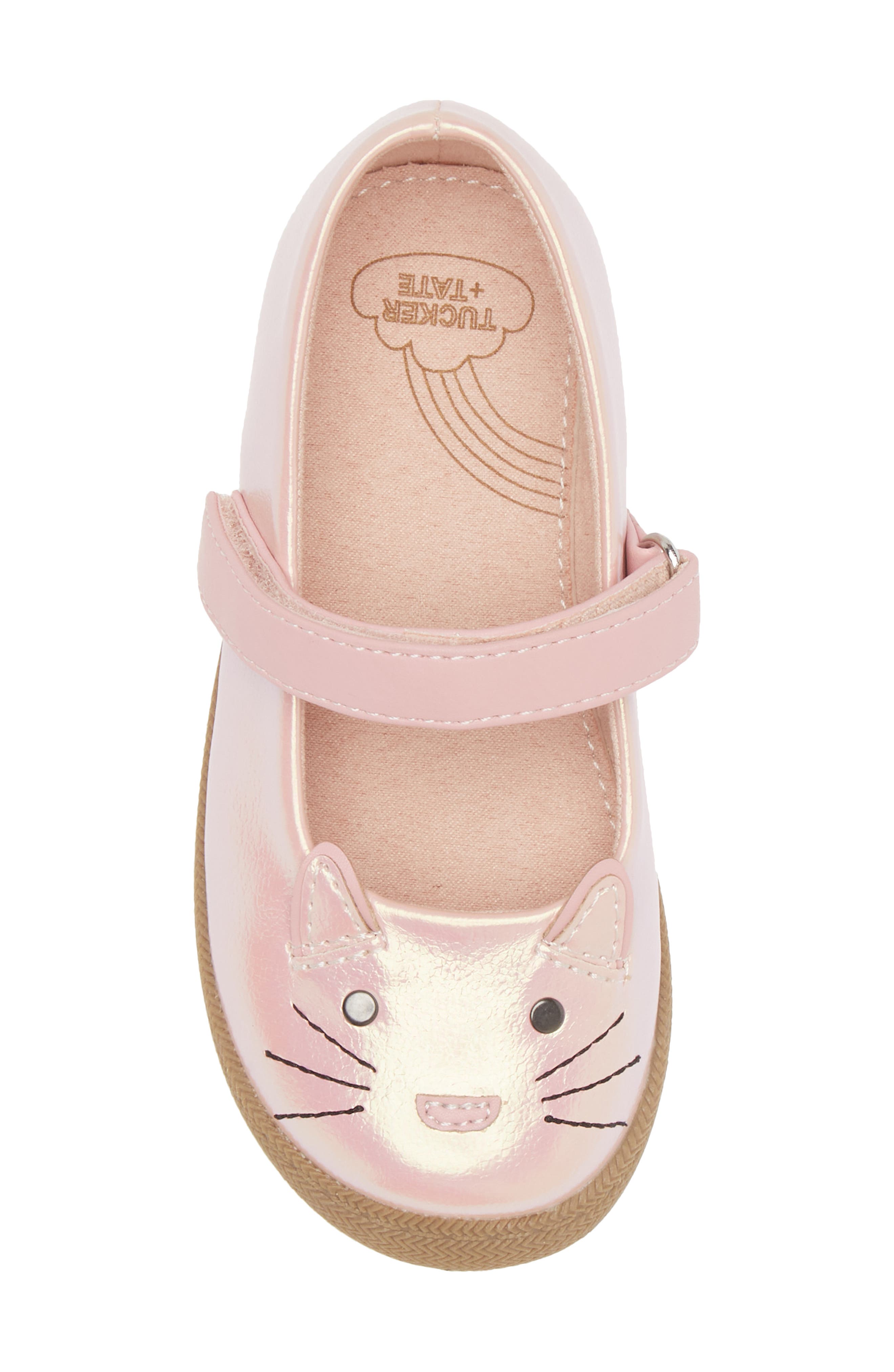 Kids' Kitty Cat Mary Jane, Alternate, color, PINK METALLIC