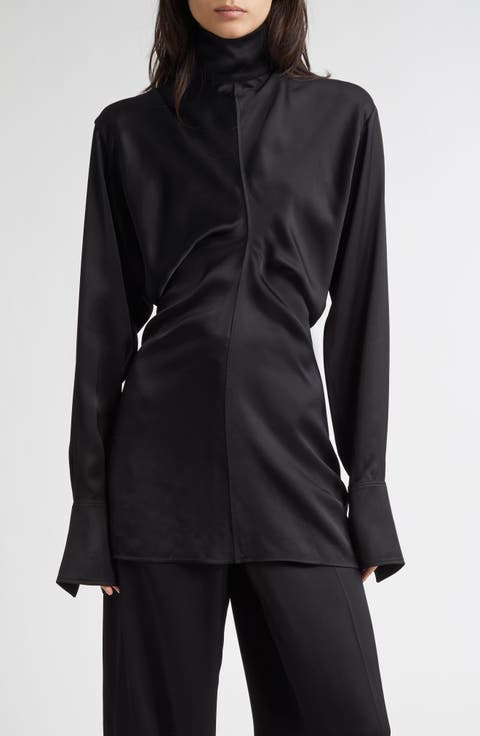 Slouch Waist Satin Top