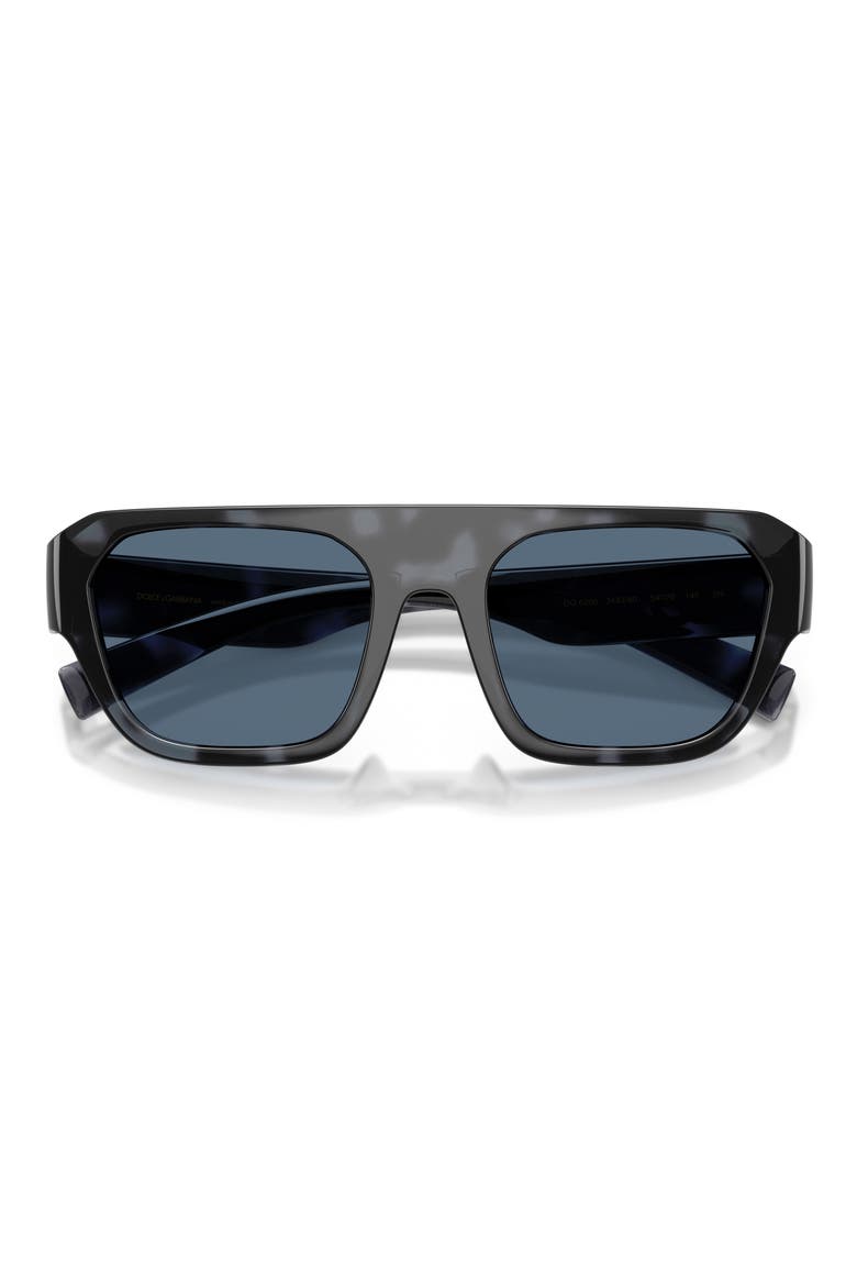 54mm Square Sunglasses, Alternate, color, BLUE HAVANA / DARK BLUE