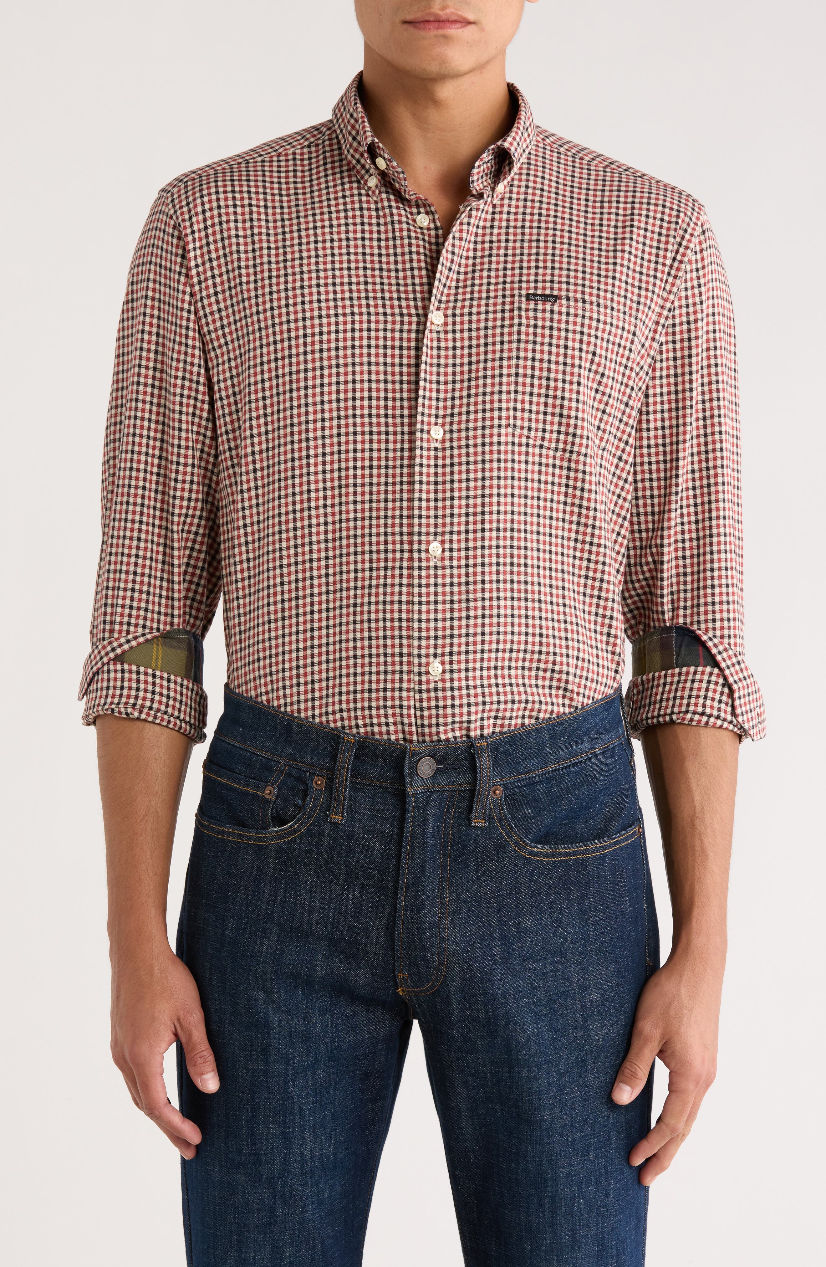 Barbour Padshaw Tailored Fit Check Button-Down Shirt