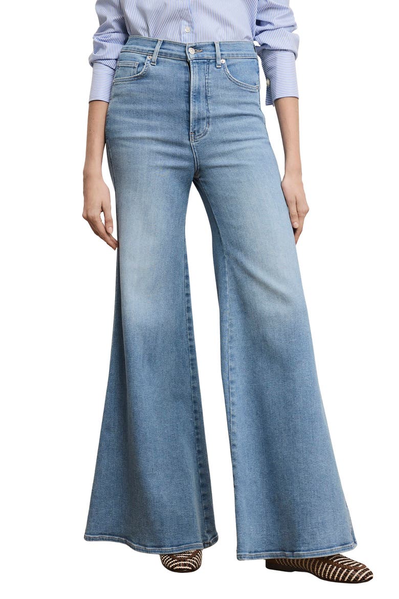 Jesse Hight Waist Ultra Flare Leg Jeans, Main, color, BIG SPLASH