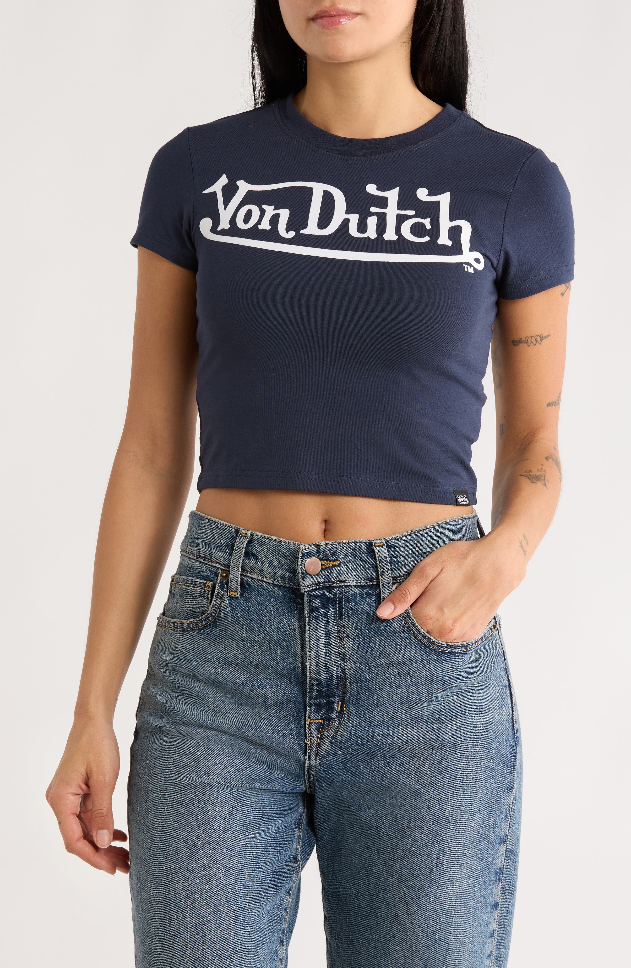 Von Dutch Legendary Logo Baby Tee