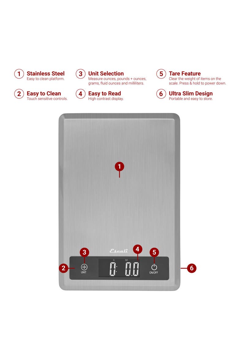 Tabla Stainless Steel Scale, Alternate, color, Stainless Steel