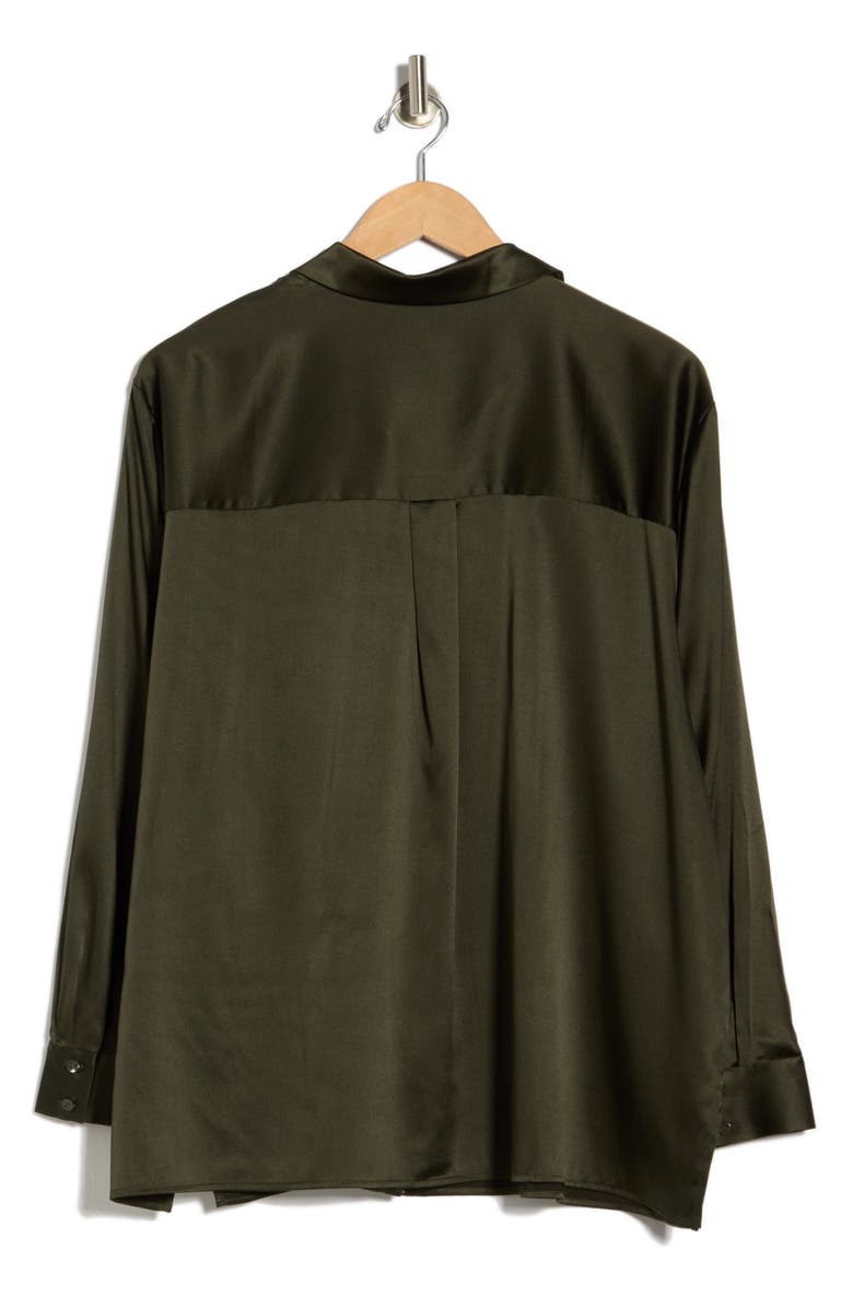 Eileen Fisher Classic Collar Silk Shirt, Alternate, color, 