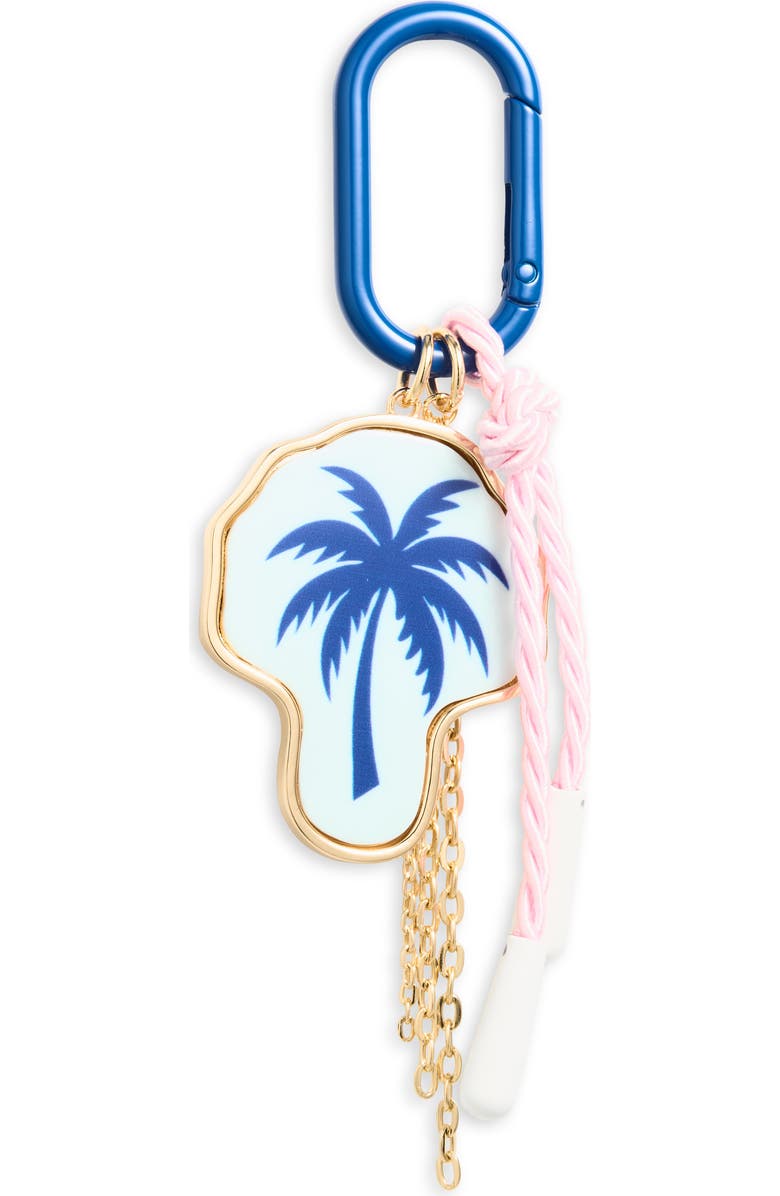 Chelsea28 Palm Tree Bag Charm, Main, color, Blue Multi- Gold
